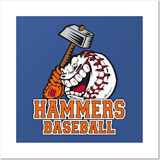 Hammers Baseball Logo Posters and Art